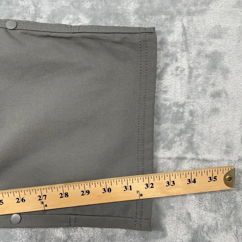 Prana Zion Pants Mens 40x32 Gray Relaxed Fit Straight Leg Hiking Cargo New